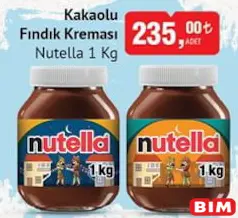 NUTELLA KAKAOLU FINDIK KREMASI 1 KG
